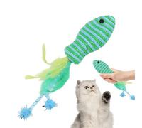 Genérico Cats Fish Toys - Interactive Teaser, Colorful Entertainment Supplies for Exercising, Portable Cat Base, Solid Polymer Frame with High-Gloss Finish, Cat Accessory Support Hub for Playing