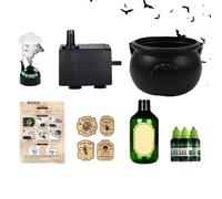 Genérico Cauldron DEE Witchcraft - Witches DEE Cauldron D-e Cast Iron | Black Cauldron Pot | Festive Decoration D-e Spooky Ornaments for Porch Dde Party Outside Indoor Patio