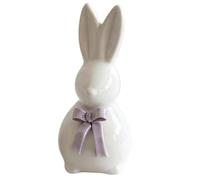 Generico Ceramic Rabbit Figurine - Easter Bunny Ornate with Decorative Statue for Spring Decoration | Delightful Center Accent on Shelf for Office in the Room de