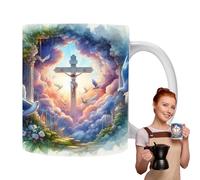 Genérico Ceramic Water Mug, Ceramic Drinking Cups,Decorative Coffee Mug with Sun Pattern with Effect | Decorative Breakfast Tea Cup for Various Occasions.