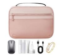 Generico Charging Cord Organizer, Portable Tech Pouch, Travel Electronics Case, Travel Cable Organizer Pouch, Portable Storage Bag for Cord, Charger, Phone, Earphone, pink, riferimento alla