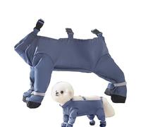 Genérico Chaussures De Protection Imperméables Et Anti-Poussière Pour Chien, Bottes D'Une Pièce Avec Bretelles Réglables | Pour Taille Petite À Moyenne, Randonnée Et Adventure En Extérieur