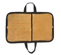 Genérico Chef Roll - Travel Waxed Kitchen Utensils 40x30cm with Compartments | Portable Chef Storage Organizer for He, Khaki, Consulte la descripción, See description