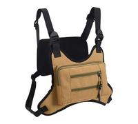 Genérico Chest Backpack Running | Waterproof Oxford Fabric Vest Cover,Lightweight Running Backpack | for Men Motorcycle Outdoor Sports Phone Workout Hiking Cycling, khaki, Consulte la descripción, See