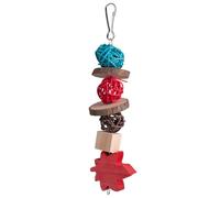 Genérico Chew Parrot Toy - Natural Wood Rattan Bird Ball - Bird Training Toys for Small, Medium and Large Birds, Suitable for All Kinds of Birds