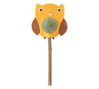 Generico Chew Toy Cats, Healthy Catnip Balls, Interactive Owl Catnips Toys Teeth Cleaning, Versatile Increase Appetite Cat Ball Toys, Chew Pet Toys for All Breeds 17x6x2cm