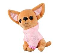Genérico Chihuahua Plush Toy - 17CM Soft Plush Puppy Doll, Cute Animal Companion, Decorative Pink, Plush Gift for Boys Girls Gu