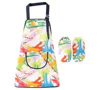 Generico Children's Apron, Waterproof Adjustable Bib with Sleeves, Artistic Apron for Children | for Boys and Girls from 2 to 12 Years for Cooking Kitchen Classroom Home Garden Kitchen, 17 yard (5-8