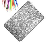 Generico Children's Colouring Placemat - Washable Sofa Blanket - Soft Sofa Blankets - for Children Families Birthdays Parties Kindergartens Living Room Bedroom Study House