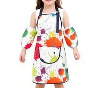 Generico Children's Cooking Apron - Handmade Adjustable Coat with Sleeves | Painting Apron for Children| For Boys and Girls Aged 2-12 Years. Baking in the Classroom, 16 yards (2-5 years old),