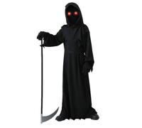 Generico Children's Reaper Costume for Fancy Dress | Halloween For Cosplayers Performers Carnival Theatre Performance Masquerade School Recites Themed Events Photoshoot