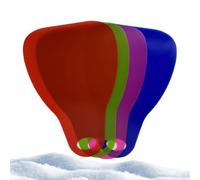 Genérico Children's Sled Board, 4 Pieces, Sturdy and Portable, Winter Sledge Board for Toddlers - for Beach Outdoor Sports Christmas Party Children Teenagers