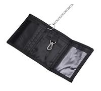 Generico Children's Wallet, Wear-resistant Folding Wallet with Chain - Teenage Wallet for Children with Zipper for Photos Cash ID Cards , Big Camouflage Army Green, riferimento alla