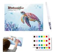 Genérico Children's Watercolor Coloring Book - Watercolor Coloring Book | Painting Workbook Classroom Reward | Water Color Painting Books for Children Boys Girls Youth Teens