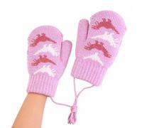 Generico Child's Snow Mittens, For The Cold, Warm And Comfortable | Knitted Gloves For Outdoors | For Yard Garden Skating Skiing Snowman Making