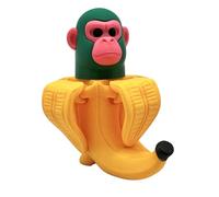 Genérico Chimpanzini Bananini Figure - Brainrot Italian Meme Viral Character - Chimpancini Bananini Doll, Italian Brain Rot Memes - Banana Toy with Monkey Face
