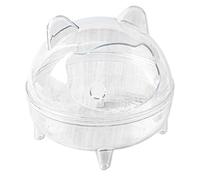 Genérico Chinchilla Bath | Hamster Supplies | Anti-Spill Golden Bear Bath, Detachable, High Capacity Fully Transparent Field of View for Syrian Hamster, Gerbil
