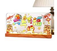 Generico Chinese New Year Decorations - USB Powered Acrylic with LED | Luminous Horse for Spring Party - for Home, Bedroom, Living Room, Office, School, Apartment,