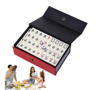 Genérico Chinese Set - 144 Pieces of Small Chinese Tiles The Party | Complete Set of Traditional with Carrying Case for the House, Travel