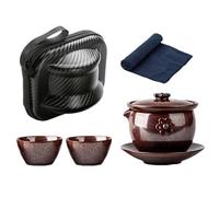 Genérico Chinese Tea Set,Ceramic Tea Set - from, Glassware and Glasses - Ceramic Cups Non-Slip for Brewing Black PU-Erh Oolong Green