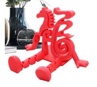 Generico Chinese Year Desk Decorations, 3D Decoration with Chinese Year Wishes | Table Atmosphere Ornaments, Holiday Desk Shelf TV Cabinet Bedside Living Room