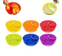 Generico Chips and Sauces Serving Tray for Snack | 6-Piece Divided Mixing Container | Party | Snack Bowls and Sauces | Party / Cinema Night / Buffet / Anti