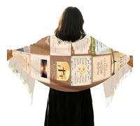 Generico Christian Prayer Scarf, Soft and Breathable, Christian Scarf | Breathable Fabric with Scriptures for Mom Prayer Christmas Biblical Study and Religious Ceremonies, b, riferimento alla