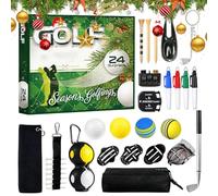 Genérico Christmas Advent Countdown Calendar For Golf - Christmas Advent Supplies - 24 Days Christmas Countdown Golf Accessories | For Adults, Family, Amig