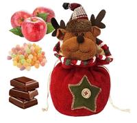 Generico Christmas Bags for Dolls - Reusable Santa Claus Reindeer Snowman Decoration Gift Box for Children | Candy Bags with Christmas Motifs - Toy Accessory, Elk, riferimento alla descrizione