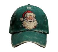 Genérico Christmas Baseball Cap - Polyester 24 cm, Santa Hat Cap, Breathable Design | Adjustable Strap Fit, Vintage Embroidery, Embroidered Caps, Unisex Baseball Caps For Adults, Family, Holiday