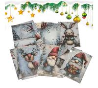 Generico Christmas Cards in Bulk, 20 Pieces with Various Letters | Holiday Cards, for Sharing Messages and Letters for Adults Students Children Family Daughter Son and Teacher