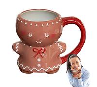 Genérico Christmas Coffee Mugs,Ginger Mug with Ergonomic Handle in Bottle Shape - 280ml Ceramic Mug For Christmas | for Autumn Kids Men Travel Tea Halloween Women
