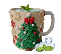 Generico Christmas Coffee Mugs, Resin Elk Tree Gingerbread Man, Festive Christmas Decorations Coffee Mugs - For Hot and Cold Tea Milk Juice Water Milk For Parties Home Office Restaurant