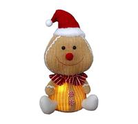 Genérico Christmas Decoration - Christmas Decoration | Gingerbread Man Decorations | Light Gingerbread Character Table - Christmas Statue for Home Vacation School Stag
