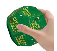 Generico Christmas Exchange Dice Game - 2.99x2.99 Inch Party Activity for Group and Lightweight Design with Easy Game Rules, Stocking Accessory for Boys Men Men to