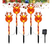 Generico Christmas Garden Lights, Christmas Pathway Lights | Adjustable Solar Powered Santa Landscape Decoration for Outdoor Garden Terrace Lawn Indoor Party