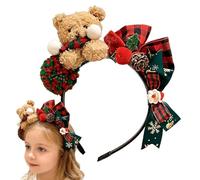 Generico Christmas Headband - Bear Design Headband - Teddy Bear, Accessory for Parties Birthdays Carnival Photo Girls Teen Cosplay Holidays Celebrations