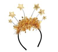 Generico Christmas Headbands - 12 Inch Glitter Headbands | Silver PP Star Headband - Party Decorations for Women Girls Adults Christmas Birthday Wedding
