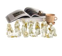 Genérico Christmas Nativity Scene 11 Pieces - Christmas Nativity Scene, Religious Figurine for Home and Garden Decoration at Christmas Parties Church