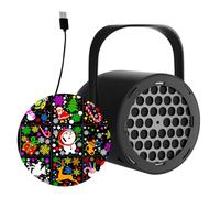 Genérico Christmas Projector - ABS 9.7 x 9.5 x 10.5 cm | LED Projector Lights | Christmas Snowflake Projector Lights for Christmas Decoration, Parties and Holiday Atmosphere