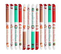 Genérico Christmas Retractable Gel Pens,12 Pieces Cute Erasable Retractable Pens,Christmas Tree Pens | For Young Teachers Children Adults Schools