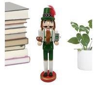 Generico Christmas - Traditional German Wooden 36cm Doll, Octoberfest Nutcracker Statue, Shelf and Table Decoration, Classic Cracker