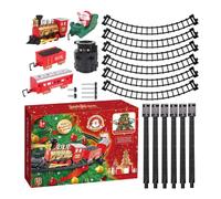 Genérico Christmas Train Kit: Illuminated Interior Decoration, Locomotive Sound, Durable Decoration, Durable Birthday Gift | A Great Compact Item for Kids, Circ