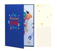 Generico Classic 3D High Precision Greeting Card | Father's Day Affectionate Thanksgiving Card for Men Husband Grandpa Boyfriend Birthday New Year Holiday