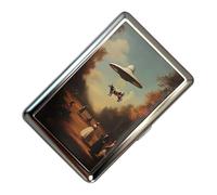 Generico Classic Steel Rigid Wallet - Document Holder Cash Cards Antique Design with Press Stud | Male Female Father Mom Grandparents Tourism Business Pocket Accessory, c, Please refer to the