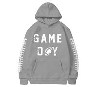 Genérico Classic Sweatshirt Hoodies Men Letter Print Hoodies Men with Pockets Large Size Hooded Neck Top Men Sport Exercise Outdoor, B Light Grey, S