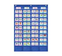 Genérico Classroom Pocket Panel - Educational Resource Teaching Support - Singular and Plural Panel with Pockets - For Use In School Home Office Classroom By Kids And