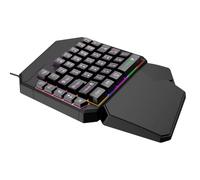 Genérico Clavier UNE Main - PP 20.2x15.2x3.5cm | Joystick Clavier with Programmable, Clávier Compact | Clávier de jeu ergonomique USB Filaire Portable Pour Mobile Bureau Esport