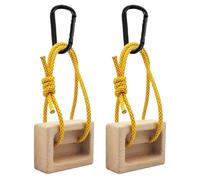 Generico Climbing Panel - 1 Pair of Wooden Pull Up Equipment | Climbing Board for Fingers - Improves Grip on Trees, Hands, Playground, Indoor and Outdoor, Doors