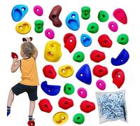 Generico Climbing Stones for Wall Mounting, Climbing Stones, Multi-coloured Sockets with Mounting Hardware for Playground, Training, Gym, Exercise
